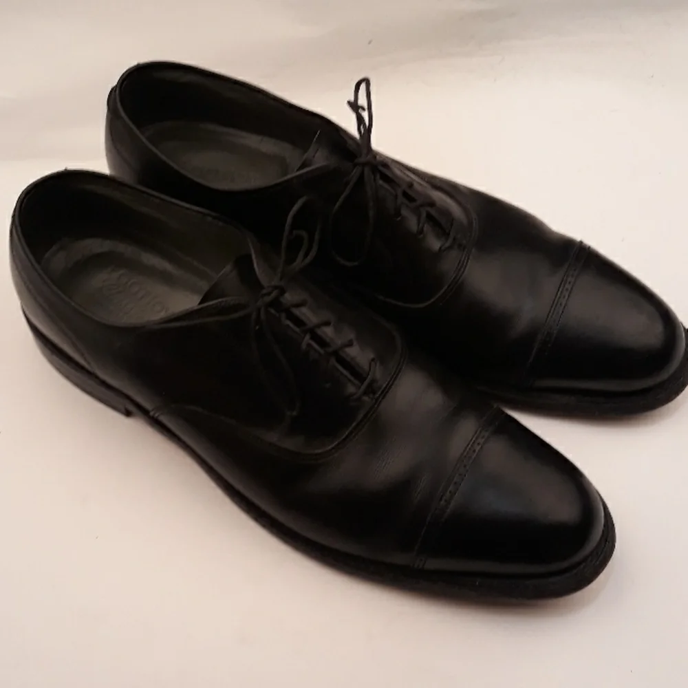 FOOTJOY‎ Classics Black Leather Lace Up Cap Toe 13 B Mens Dress Shoes